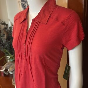 NWT Eddie Bauer size small Red Women's Top